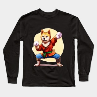 Kung Fu Shiba Inu Long Sleeve T-Shirt